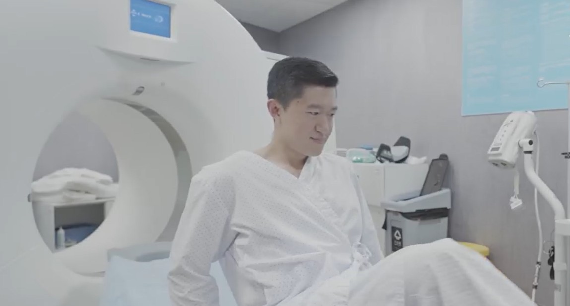 Alan during his health screening